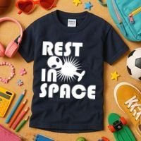 Rest In Space Kids T-Shirt thumb 3