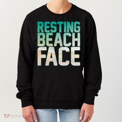 Resting Beach Face Women's Sweatshirt