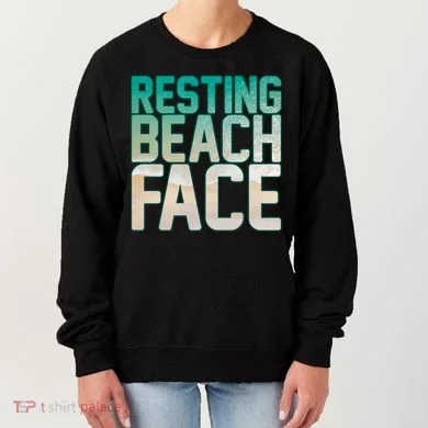 Resting Beach Face Women's Sweatshirt