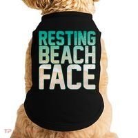 Resting Beach Face Doggie Tank thumb 0