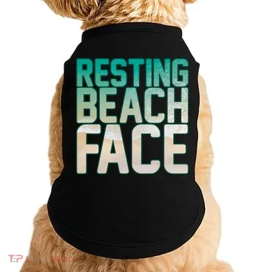 Resting Beach Face Doggie Tank
