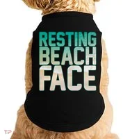 Resting Beach Face Doggie Tank thumb 0