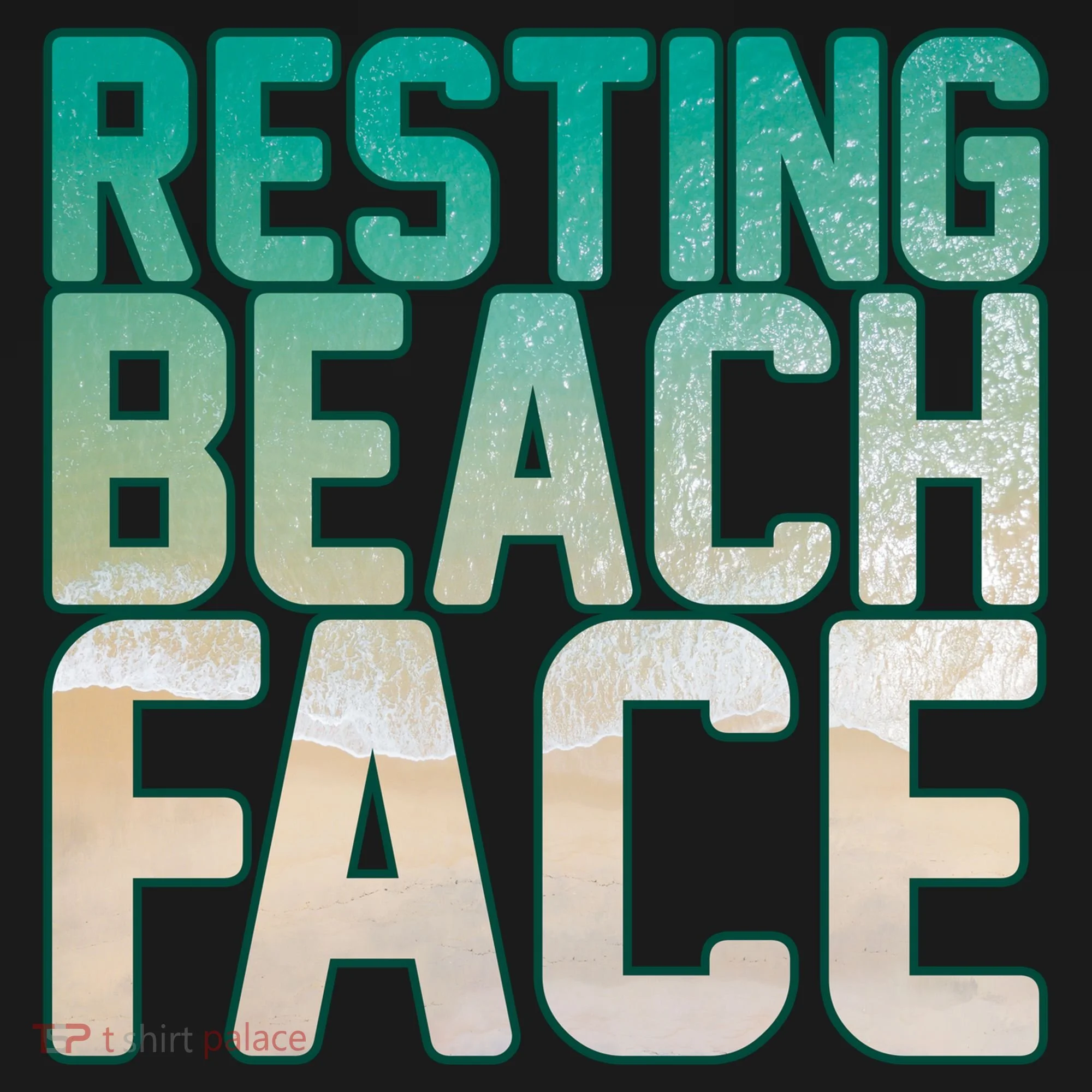 Resting Beach Face Doggie Tank