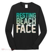 Resting Beach Face Long Sleeve Shirt thumb 0