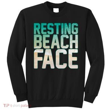 Resting Beach Face Sweatshirt