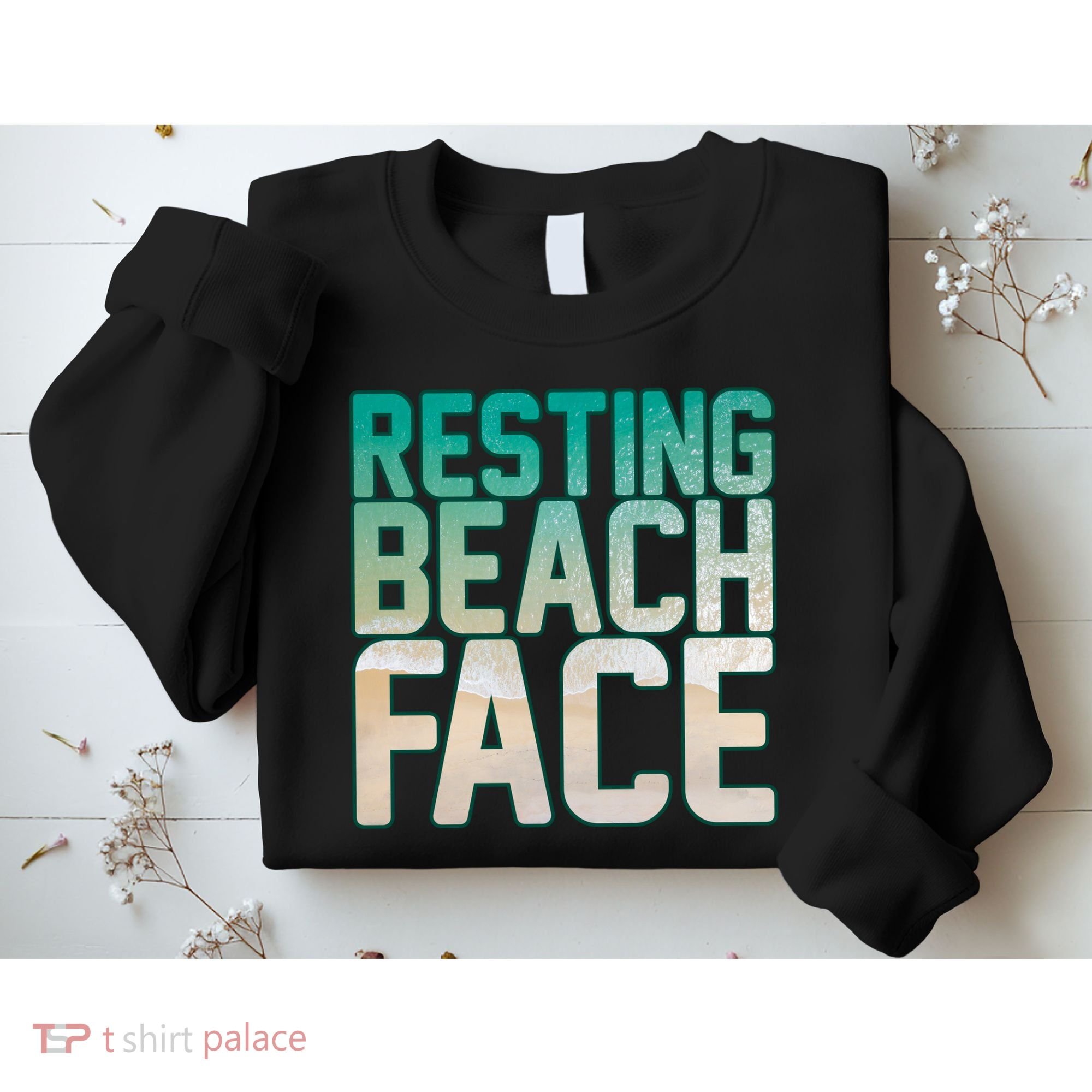 Resting Beach Face Sweatshirt