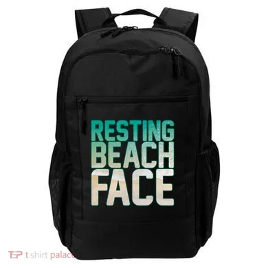 Resting Beach Face Backpack