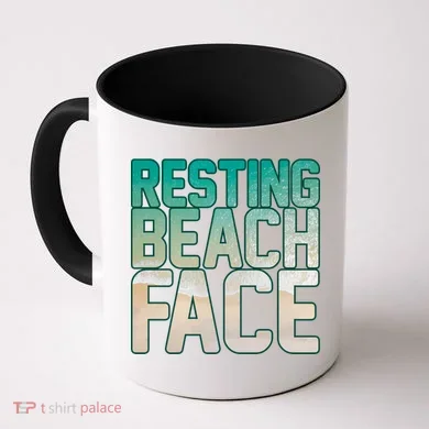 Resting Beach Face Coffee Mug