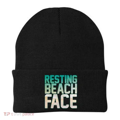 Resting Beach Face Beanie