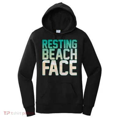 Resting Beach Face Women's Hoodie