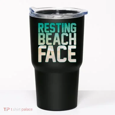 Resting Beach Face Tumbler