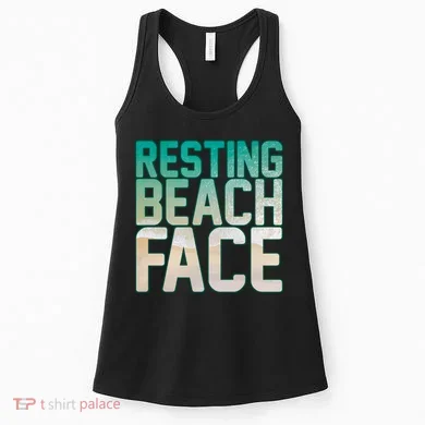 Resting Beach Face Women's Tank Top