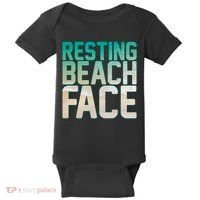 Resting Beach Face Baby Bodysuit thumb 0