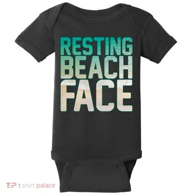 Resting Beach Face Baby Bodysuit