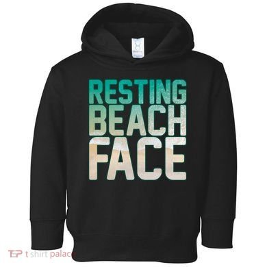 Resting Beach Face Toddler Hoodie