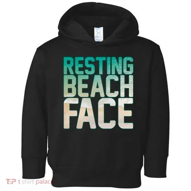 Resting Beach Face Toddler Hoodie