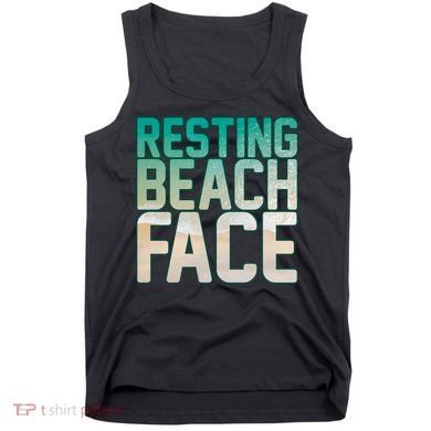 Resting Beach Face Tank Top