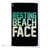 Resting Beach Face Golf Towel thumb 0