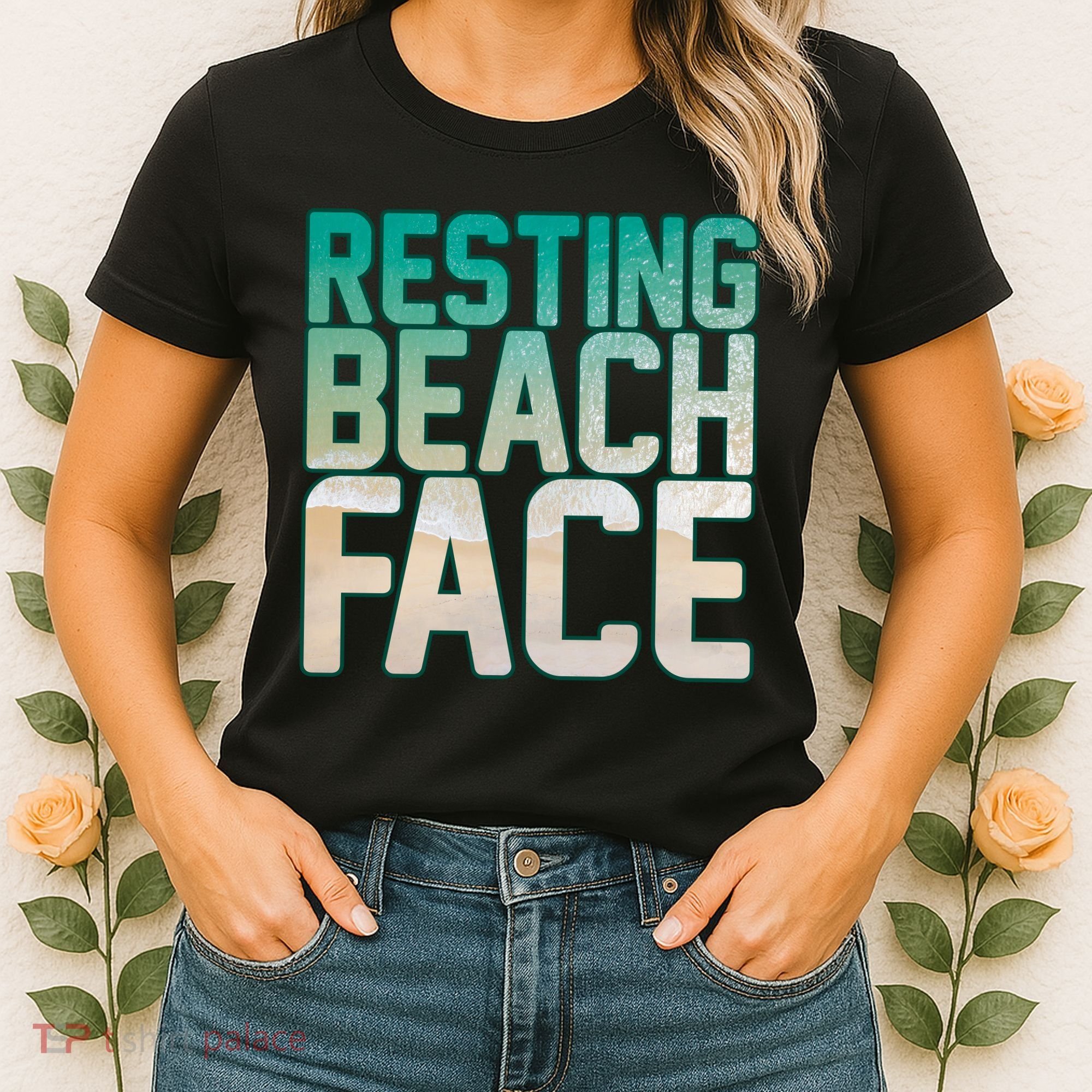 Resting Beach Face Women's T-Shirt