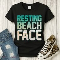 Resting Beach Face Women's T-Shirt thumb 3