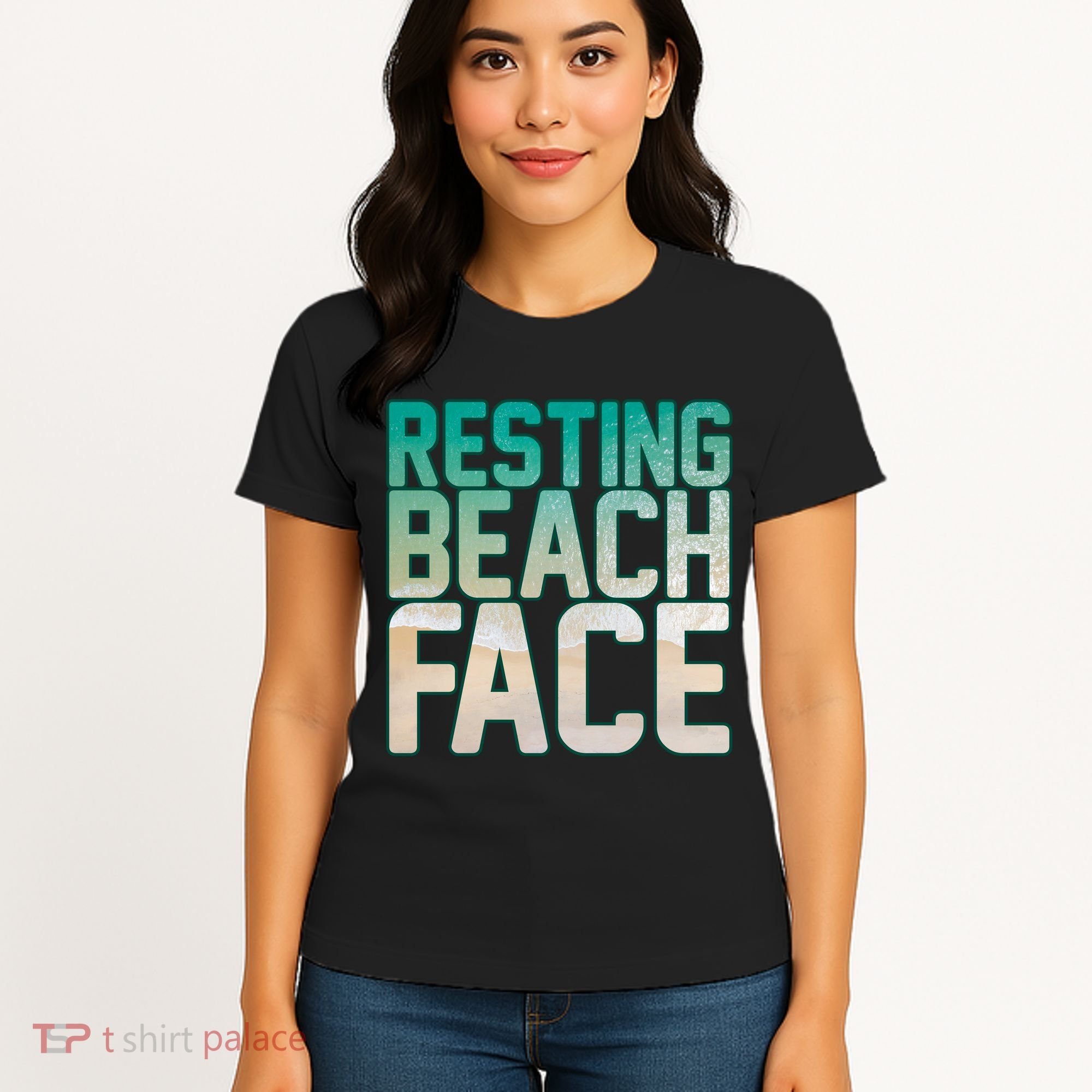 Resting Beach Face Women's T-Shirt