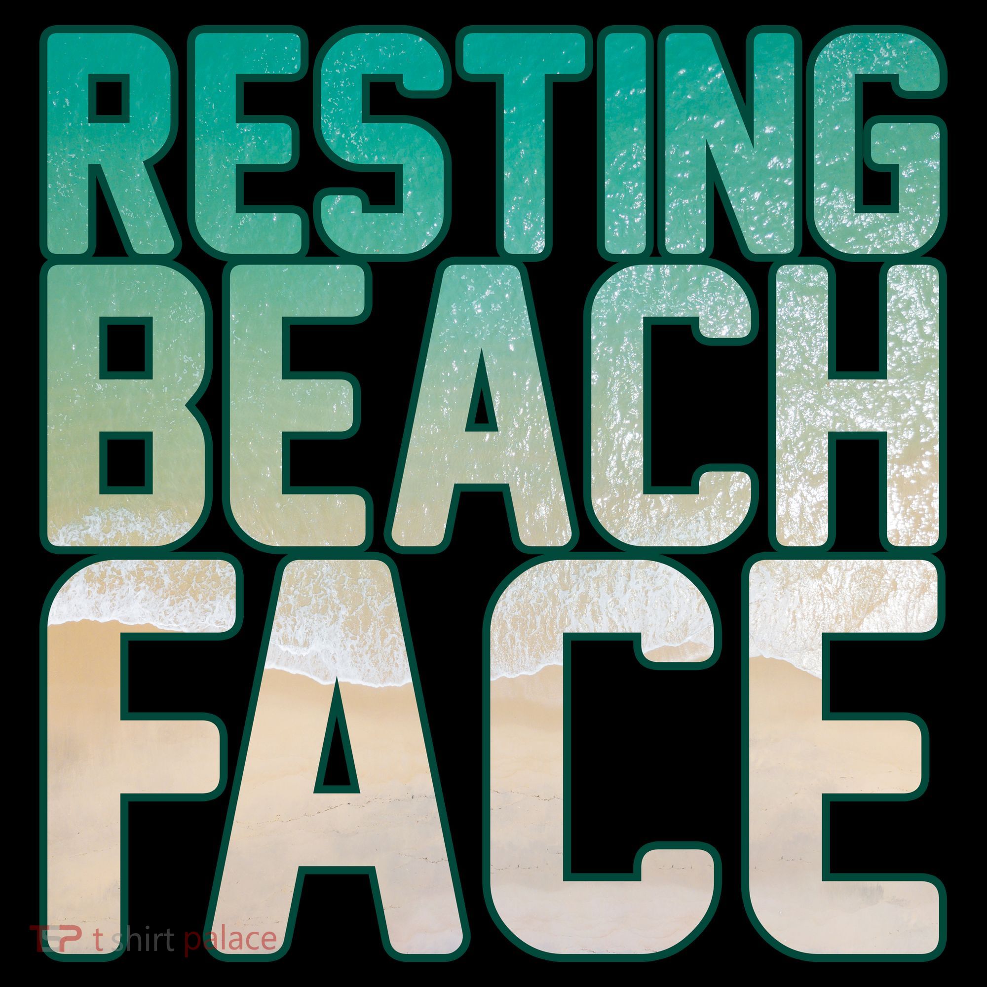 Resting Beach Face Women's T-Shirt
