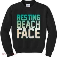 Resting Beach Face Kids Sweatshirt thumb 0