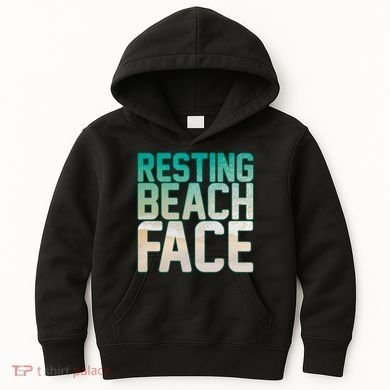 Resting Beach Face Kids Hoodie