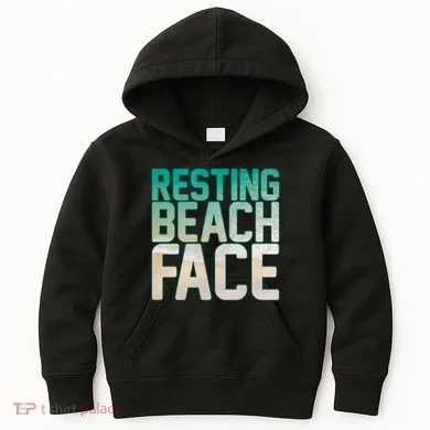 Resting Beach Face Kids Hoodie