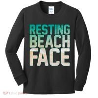 Resting Beach Face Kids Long Sleeve Shirt thumb 0