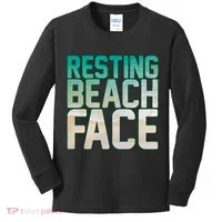 Resting Beach Face Kids Long Sleeve Shirt thumb 0