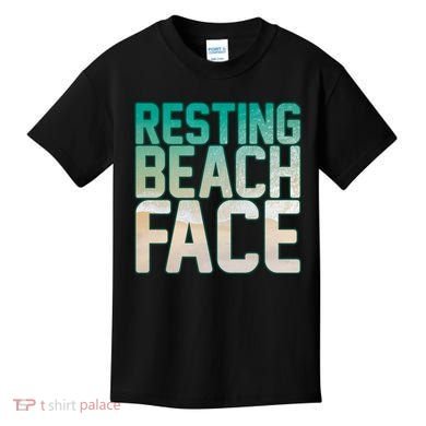 Resting Beach Face Kids T-Shirt