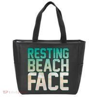 Resting Beach Face Tote Bag thumb 0