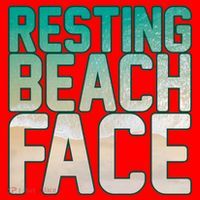 Resting Beach Face Santa Hat thumb 1