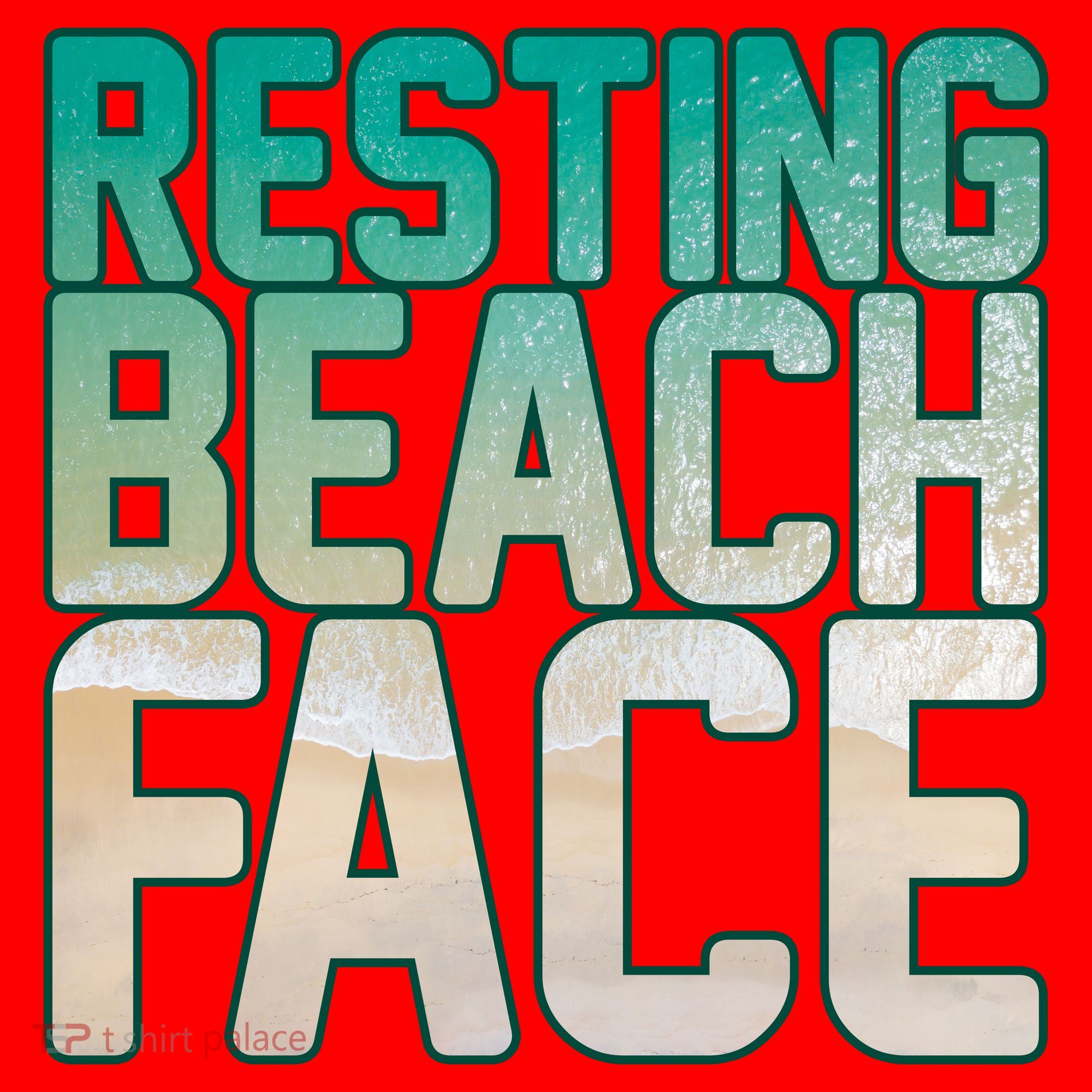 Resting Beach Face Santa Hat