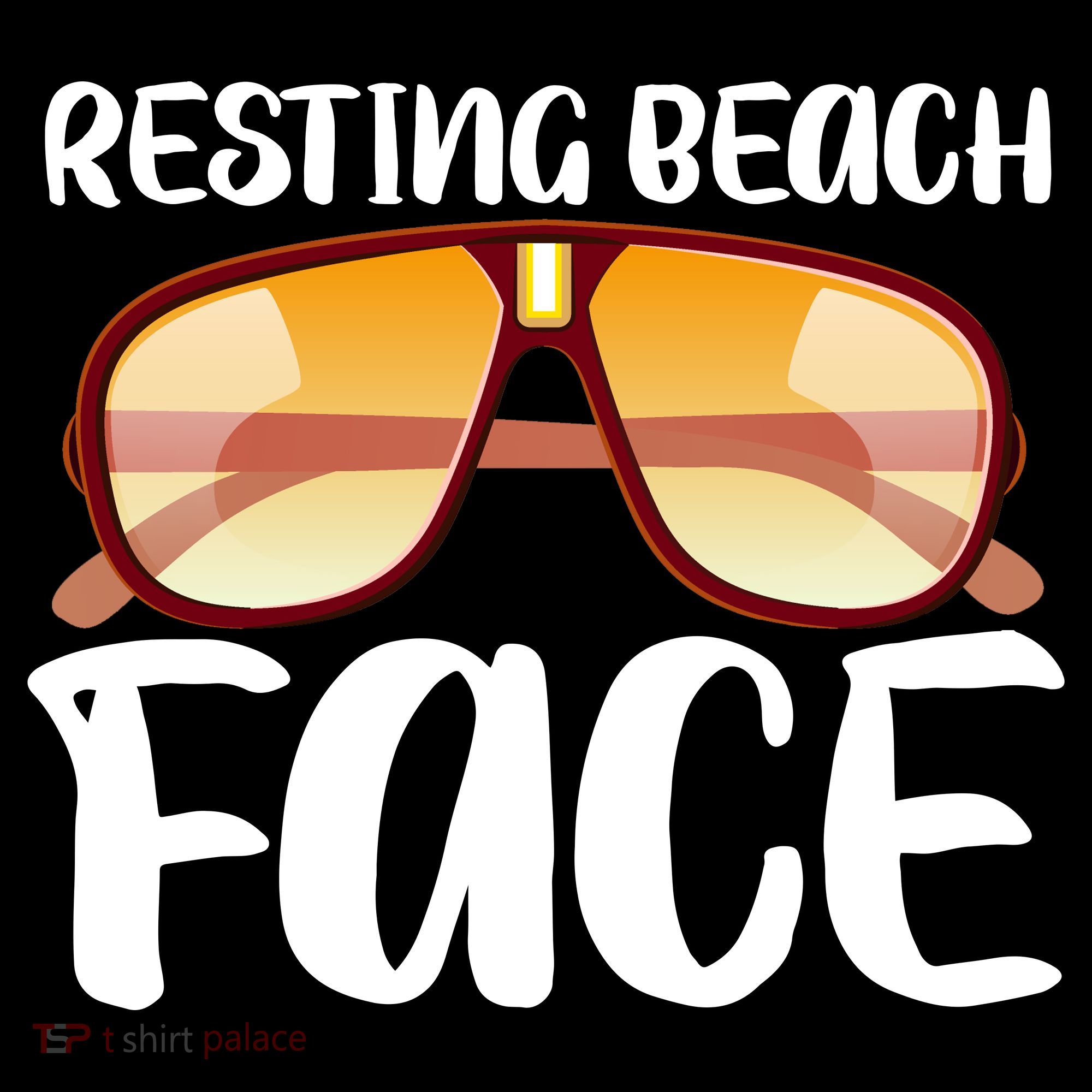 Resting Beach Face Summer Shades Bucket Hat