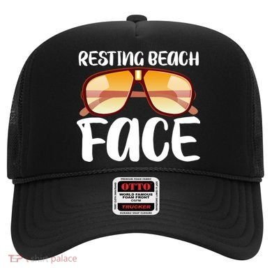 Resting Beach Face Summer Shades Hat