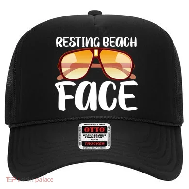 Resting Beach Face Summer Shades Hat