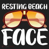 Resting Beach Face Summer Shades Hat thumb 2