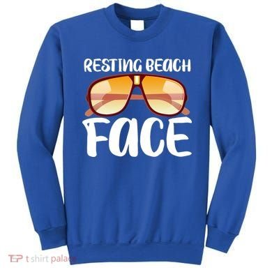 Resting Beach Face Summer Shades Sweatshirt