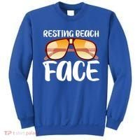 Resting Beach Face Summer Shades Sweatshirt thumb 0