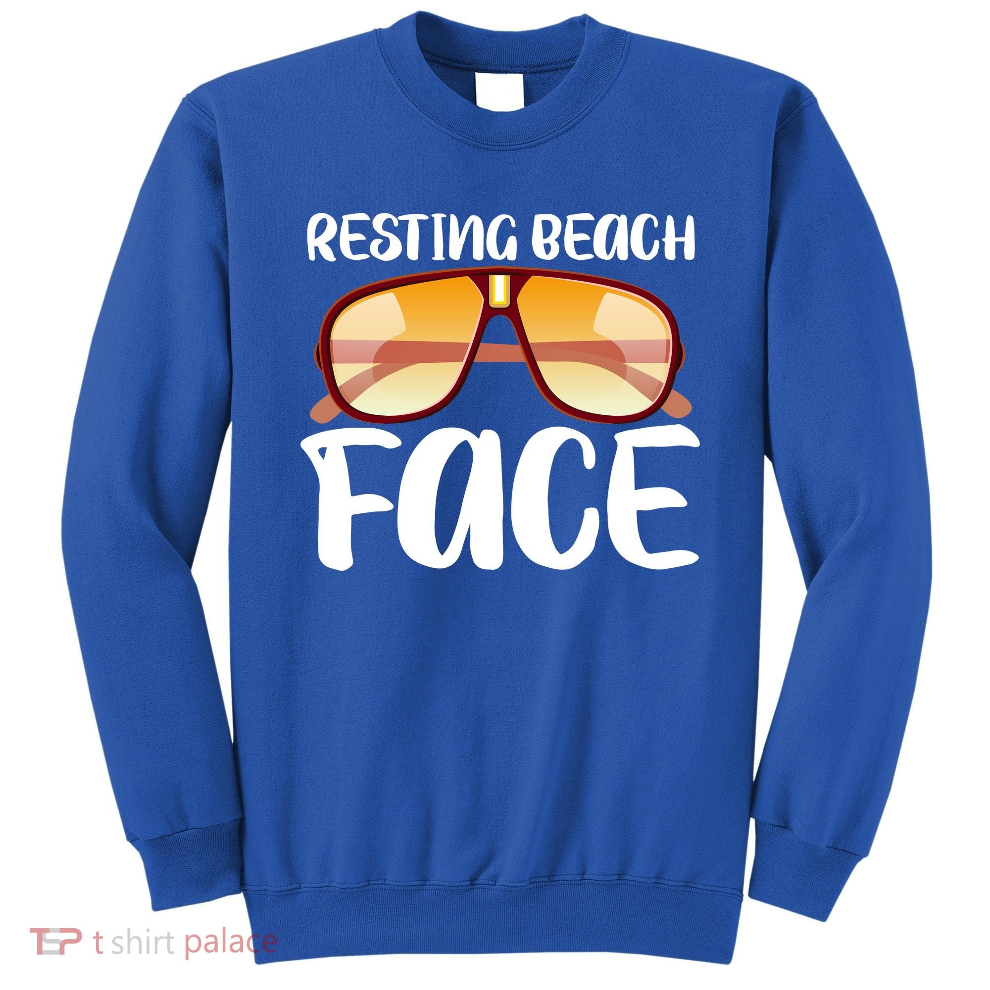 Resting Beach Face Summer Shades Sweatshirt