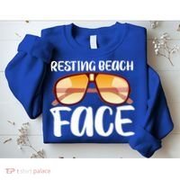 Resting Beach Face Summer Shades Sweatshirt thumb 2