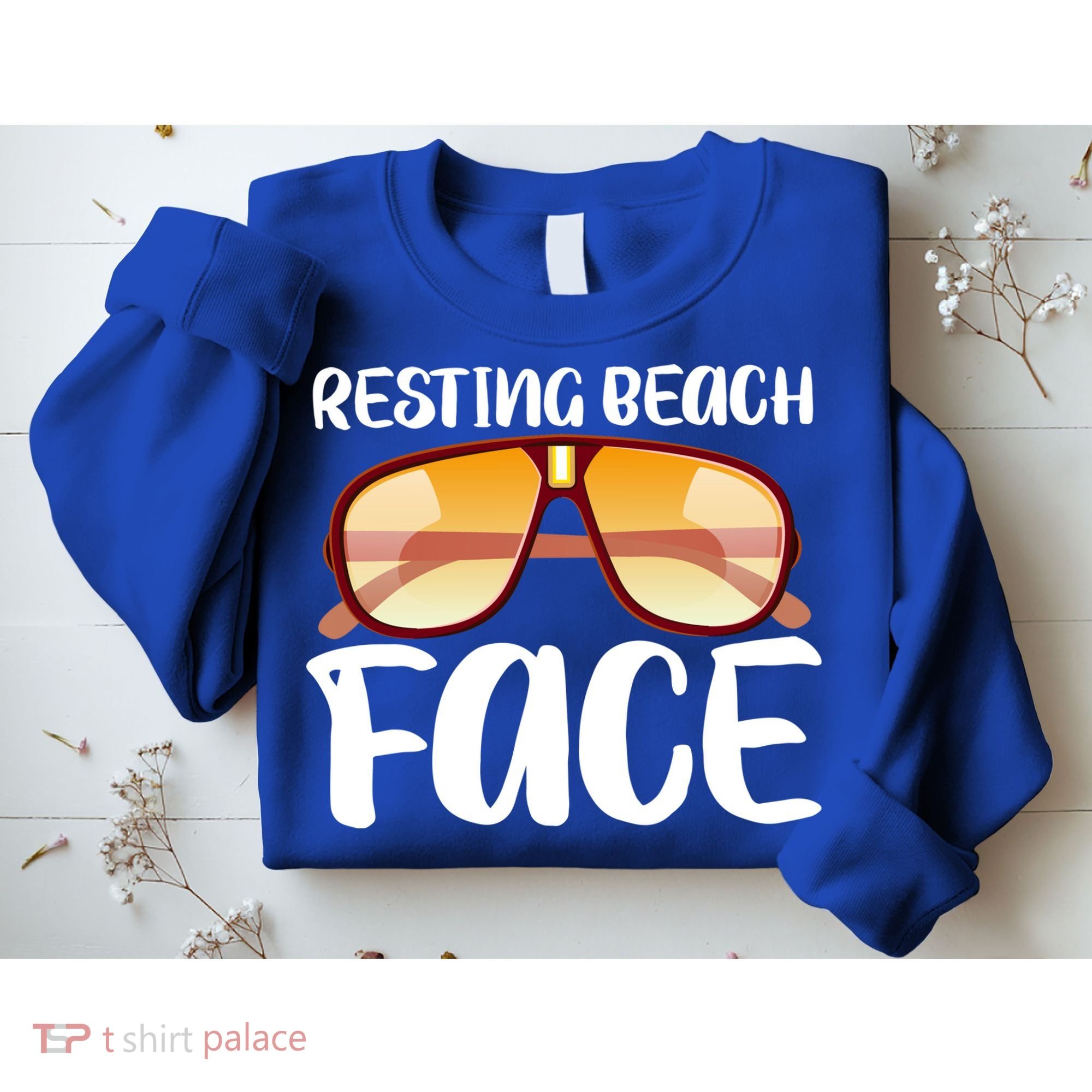 Resting Beach Face Summer Shades Sweatshirt