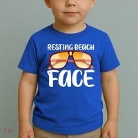 Resting Beach Face Summer Shades Toddler T-Shirt thumb 2