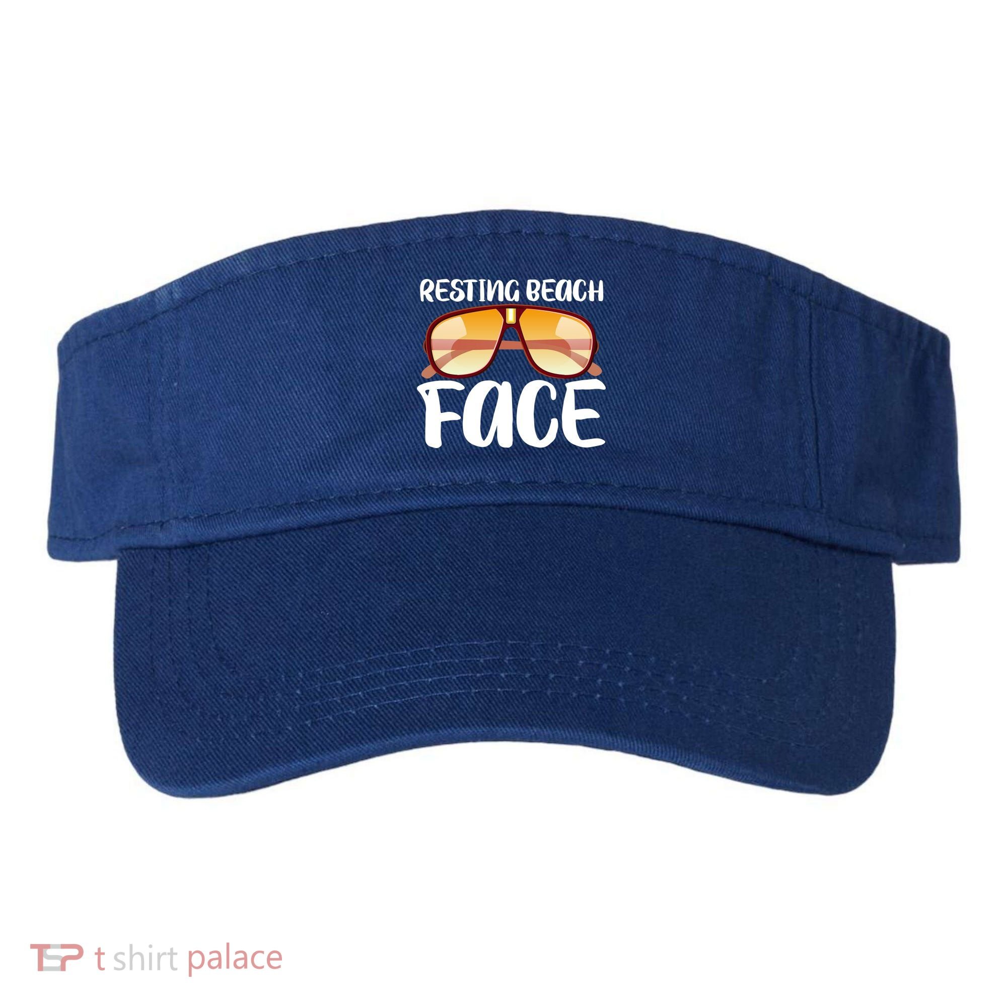 Resting Beach Face Summer Shades Visor