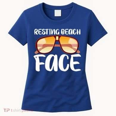 Resting Beach Face Summer Shades Women's T-Shirt
