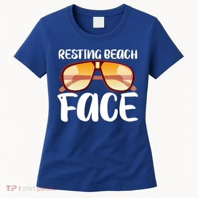 Resting Beach Face Summer Shades Women's T-Shirt