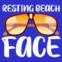 Resting Beach Face Summer Shades Kids Long Sleeve Shirt thumb 2