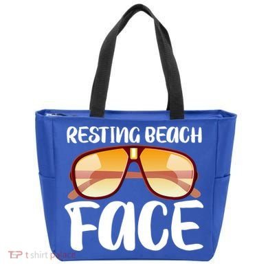 Resting Beach Face Summer Shades Tote Bag